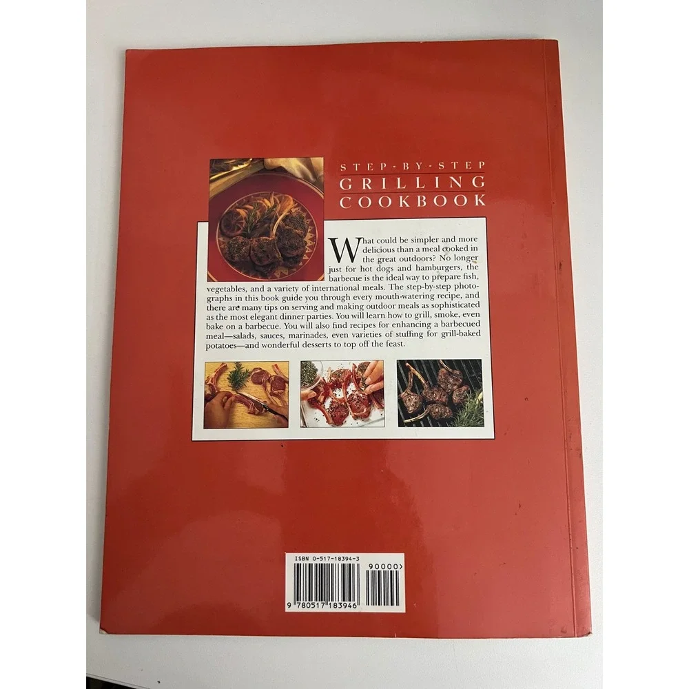 Step-By-Step Grilling Cookbook Susan Tomnay BBQ Recipes 0517183946 Softcover - Picture 2 of 2